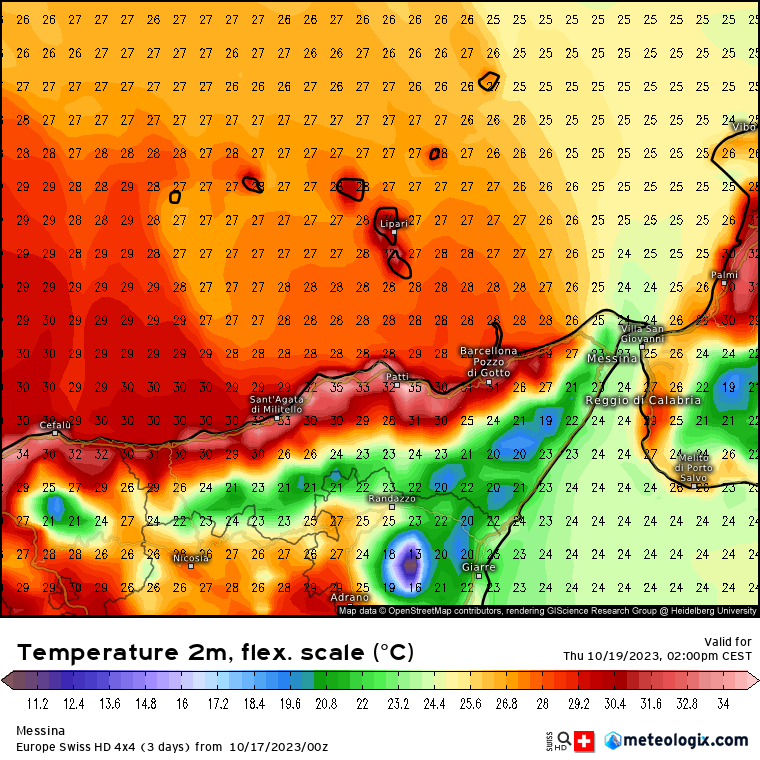 Meteo Messina e provincia: Fino a +35°C tra giovedì e venerdì. Calo termico in seguito!