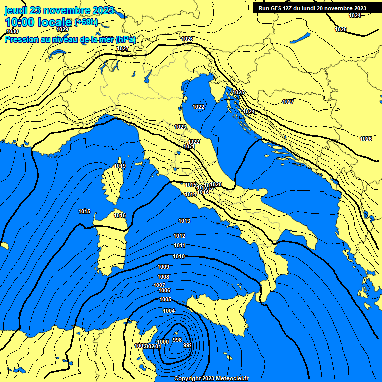 Sicilia: Ciclone Mediterraneo tra Mercoledì e Giovedì. Possibile  anticipo invernale nel weekend