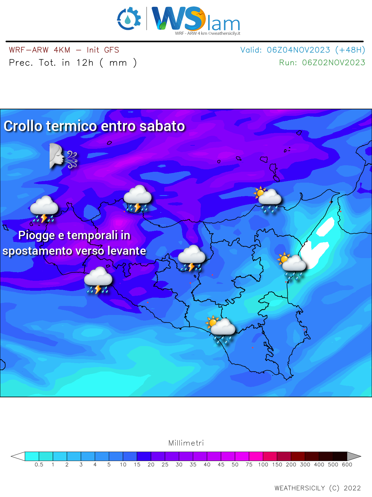 Meteo Sicilia: l'autunno si prende la scena! In arrivo piogge, temporali e crollo termico.