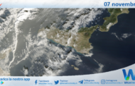 Meteo Sicilia: immagine satellitare Nasa di martedì 07 novembre 2023