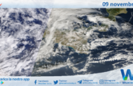 Meteo Sicilia: immagine satellitare Nasa di giovedì 09 novembre 2023