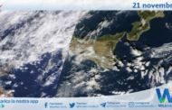 Meteo Sicilia: immagine satellitare Nasa di martedì 21 novembre 2023