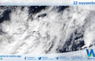 Meteo Sicilia: immagine satellitare Nasa di mercoledì 22 novembre 2023