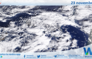 Meteo Sicilia: immagine satellitare Nasa di giovedì 23 novembre 2023