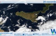 Meteo Sicilia: immagine satellitare Nasa di venerdì 24 novembre 2023