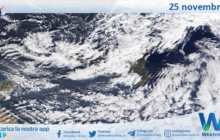 Meteo Sicilia: immagine satellitare Nasa di sabato 25 novembre 2023