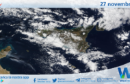 Meteo Sicilia: immagine satellitare Nasa di lunedì 27 novembre 2023