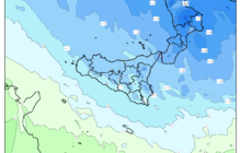 Meteo: Sicilia sferzata dal maestrale. Dal pomeriggio/sera si attende la prima neve stagionale a Piano Battaglia