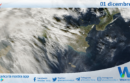 Meteo Sicilia: immagine satellitare Nasa di venerdì 01 dicembre 2023