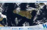 Meteo Sicilia: immagine satellitare Nasa di lunedì 04 dicembre 2023