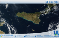 Meteo Sicilia: immagine satellitare Nasa di lunedì 11 dicembre 2023