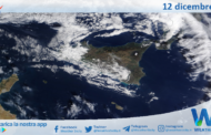 Meteo Sicilia: immagine satellitare Nasa di martedì 12 dicembre 2023