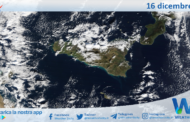 Meteo Sicilia: immagine satellitare Nasa di sabato 16 dicembre 2023