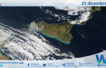 Meteo Sicilia: immagine satellitare Nasa di sabato 23 dicembre 2023