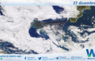 Meteo Sicilia: immagine satellitare Nasa di mercoledì 27 dicembre 2023