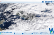 Meteo Sicilia: immagine satellitare Nasa di venerdì 29 dicembre 2023