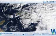 Meteo Sicilia: immagine satellitare Nasa di domenica 31 dicembre 2023