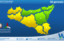 Meteo Sicilia: bollettino di allerta meteo per domani, sabato 06 gennaio 2024