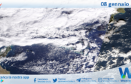 Meteo Sicilia: immagine satellitare Nasa di lunedì 08 gennaio 2024