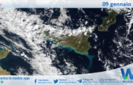 Meteo Sicilia: immagine satellitare Nasa di martedì 09 gennaio 2024