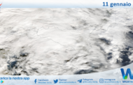 Meteo Sicilia: immagine satellitare Nasa di giovedì 11 gennaio 2024