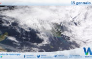 Meteo Sicilia: immagine satellitare Nasa di lunedì 15 gennaio 2024