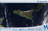 Meteo Sicilia: immagine satellitare Nasa di mercoledì 24 gennaio 2024