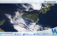 Meteo Sicilia: immagine satellitare Nasa di giovedì 25 gennaio 2024