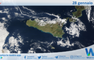 Meteo Sicilia: immagine satellitare Nasa di domenica 28 gennaio 2024
