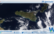 Meteo Sicilia: immagine satellitare Nasa di lunedì 29 gennaio 2024