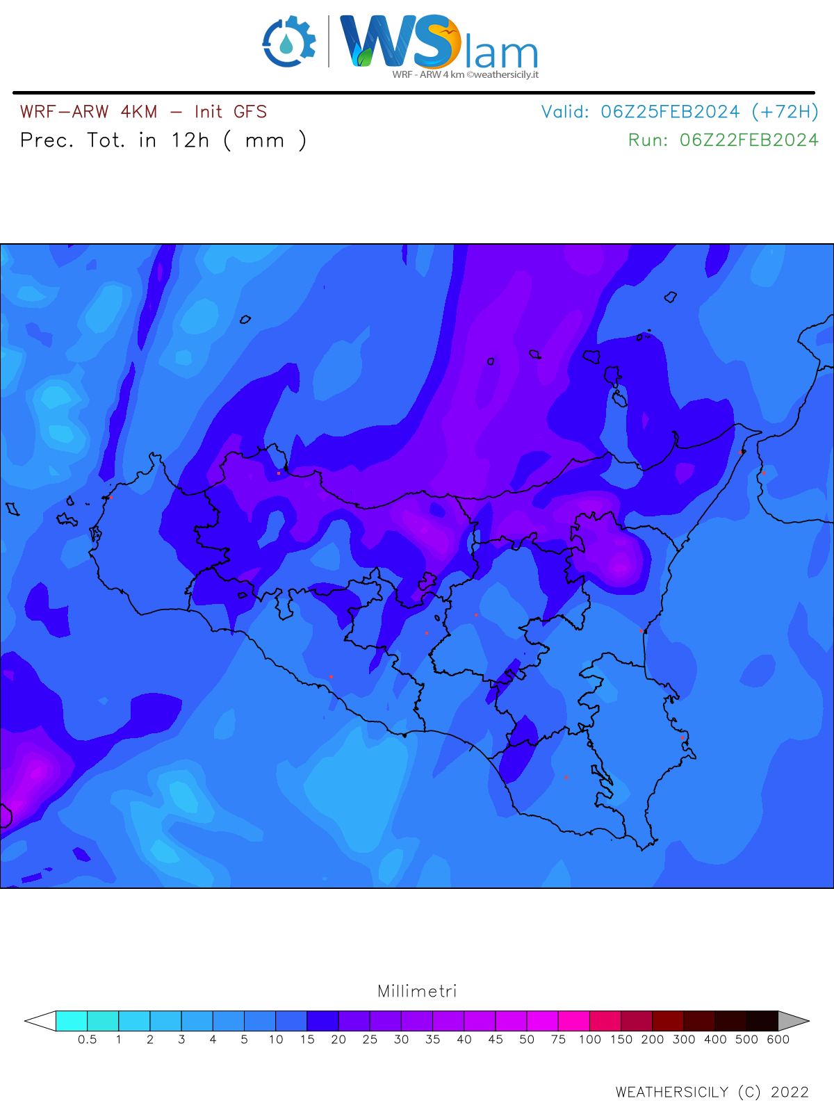 Meteo Sicilia: richiamo mite meridionale domani! Poi maltempo con piogge, temporali e crollo termico nel weekend.