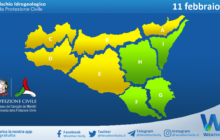 Meteo Sicilia: bollettino di allerta meteo per domani, domenica 11 febbraio 2024