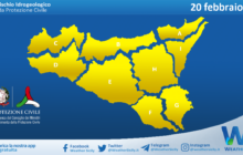 Meteo Sicilia: bollettino di allerta meteo per domani, martedì 20 febbraio 2024