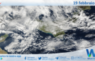 Meteo Sicilia: immagine satellitare Nasa di lunedì 19 febbraio 2024