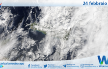 Meteo Sicilia: immagine satellitare Nasa di sabato 24 febbraio 2024