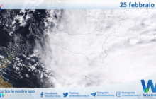 Meteo Sicilia: immagine satellitare Nasa di domenica 25 febbraio 2024