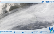 Meteo Sicilia: immagine satellitare Nasa di martedì 27 febbraio 2024