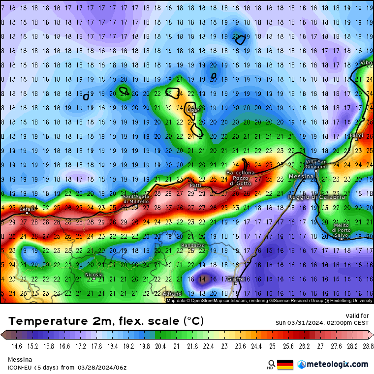 Meteo Messina e provincia: weekend stabile ma con nuova fase sciroccale e netto rialzo termico sul settore tirrenico!