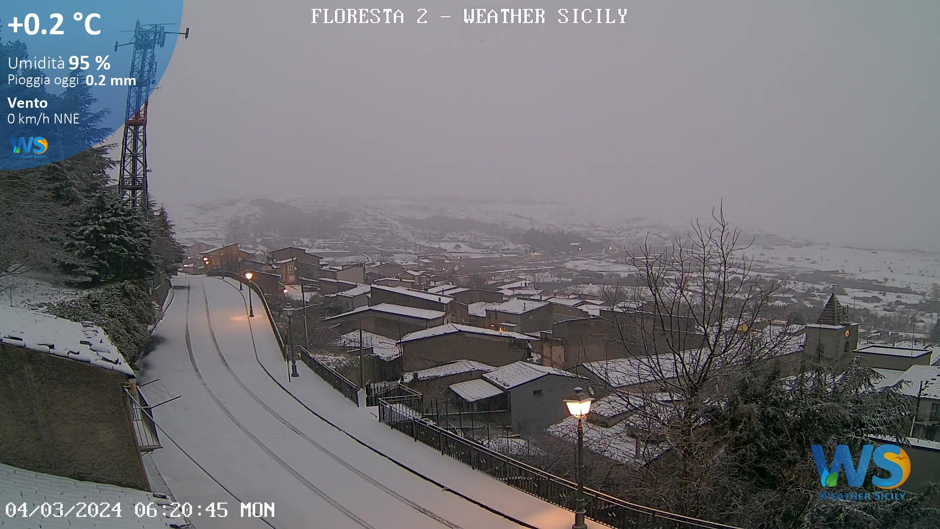 Meteo Sicilia: dalla primavera alla neve in poche ore! Fioccate stamane fin sugli 800m