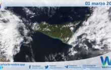 Meteo Sicilia: immagine satellitare Nasa di venerdì 01 marzo 2024