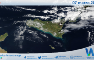 Meteo Sicilia: immagine satellitare Nasa di giovedì 07 marzo 2024