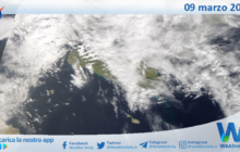 Meteo Sicilia: immagine satellitare Nasa di sabato 09 marzo 2024
