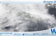 Meteo Sicilia: immagine satellitare Nasa di domenica 10 marzo 2024