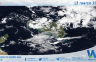 Meteo Sicilia: immagine satellitare Nasa di martedì 12 marzo 2024