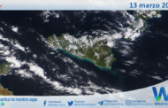 Meteo Sicilia: immagine satellitare Nasa di mercoledì 13 marzo 2024