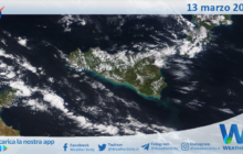 Meteo Sicilia: immagine satellitare Nasa di mercoledì 13 marzo 2024