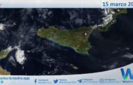 Meteo Sicilia: immagine satellitare Nasa di venerdì 15 marzo 2024