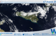 Meteo Sicilia: immagine satellitare Nasa di domenica 17 marzo 2024