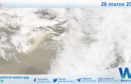 Meteo Sicilia: immagine satellitare Nasa di martedì 26 marzo 2024