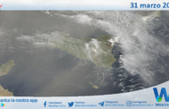 Meteo Sicilia: immagine satellitare Nasa di domenica 31 marzo 2024